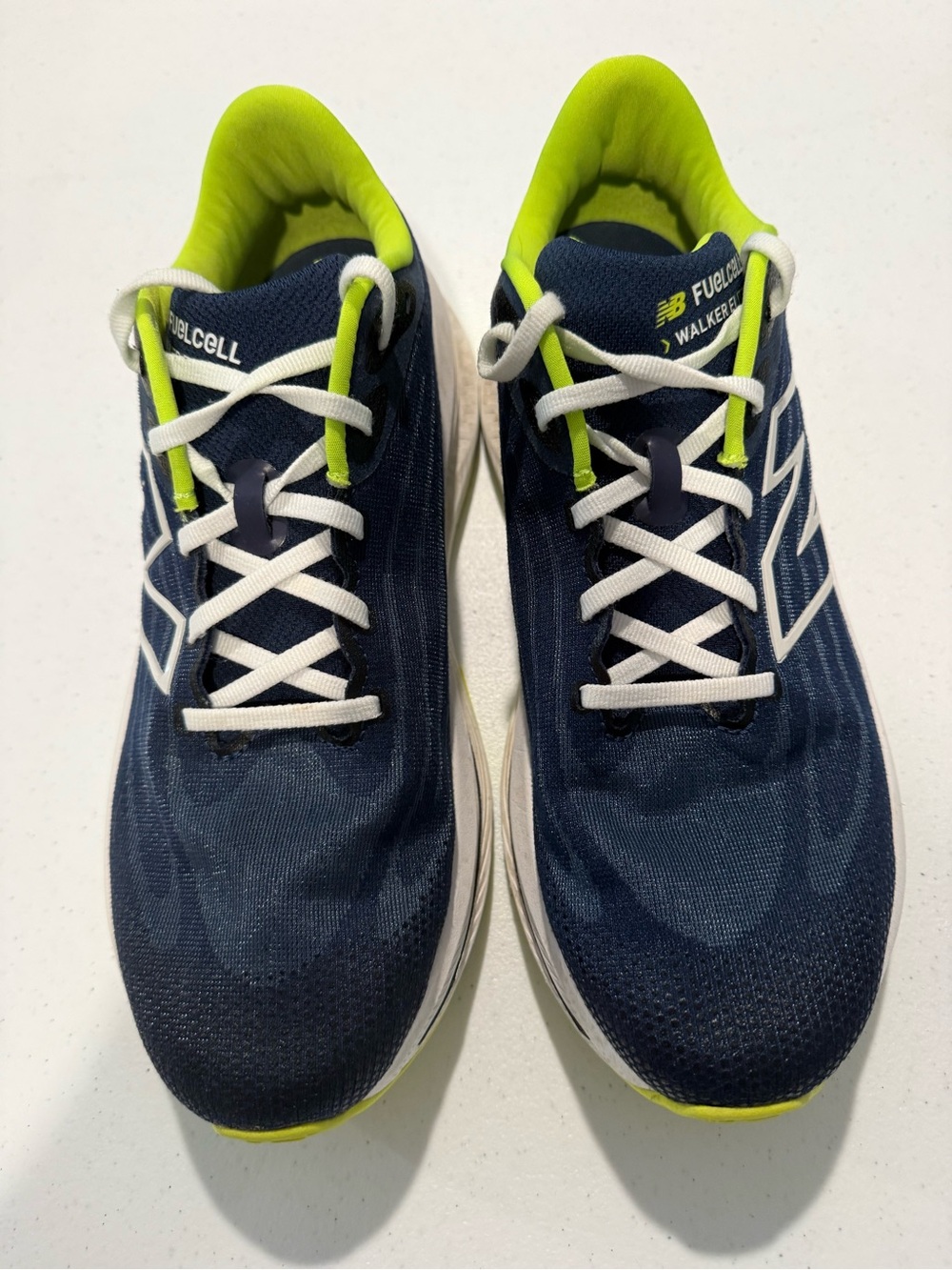 New Balance Men’s Navy and Lime FuelCell Walker Shoe